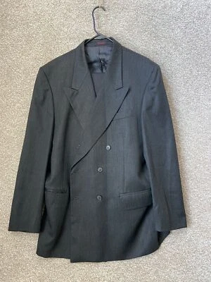 Conjunto de pantalones de trabajo blazer John Weitz Woolmark 44L/54 Foto 1 de 4