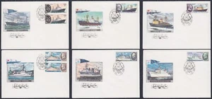 Russia USSR 1980 Scientific Research Ships, Michel 5012-5017, FDC - Picture 1 of 7