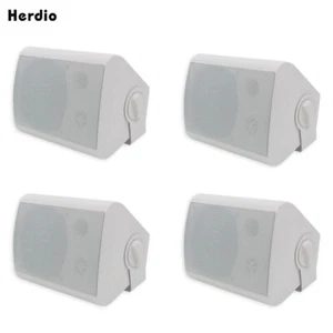Herdio 4X5.25"Outdoor Bluetooth Speakers Waterproof Patio Wall Mount Speaker600W - Picture 1 of 10