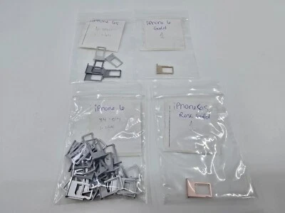Lote de 43 Bandeja Porta-Cartão Nano SIM Apple iPhone 6 4.7" Fabricante de Equipamento Original Vendedor dos EUA - Imagem 1 de 4