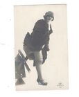 SD1223 RISQUE WOMAN SHOWING HER LEGS WITH STOCKINGS  VINTAGE RPPC