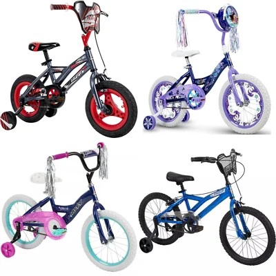 Huffy Kids Bike for Girls Boys with Training Wheels 12" 16" 18" Child Bikes