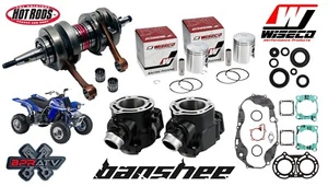 Yamaha Banshee 64mm Simple Stock Rebuild Kit Crank Wiseco Pistons Gaskets Seals - Picture 1 of 24