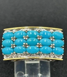 Michael Valitutti Türkis Sterlingsilber Dornröschen Damen Ring Gr. 6,5 - Bild 1 von 5