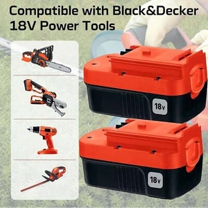 2 Pack replace For Black and DecHPB18 18 Volt 4.5Ah Battery HPB18-OPE 244760-00A - Picture 1 of 11
