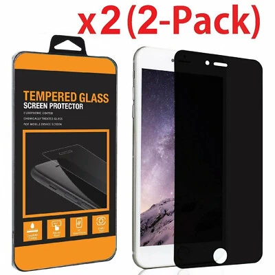 2-Pack For iPhone SE 2020 Privacy Anti-Spy Tempered Glass Screen Protector X2 - Image 1 of 4