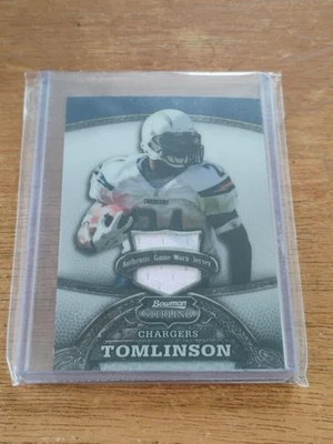 2008 Bowman Sterling Ladainian Tomlinson Game-Worn Jersey Card #/389 - Image 1 of 3