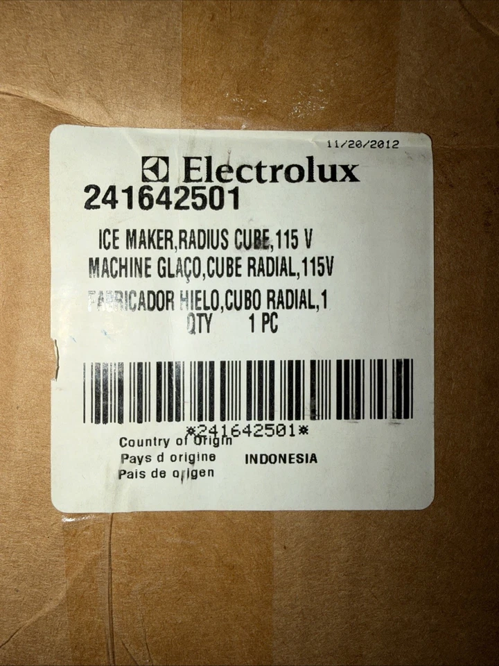 RIM277 para nevera máquina de hielo Frigidaire Electrolux 5303918277 241642501 Foto 1 de 1