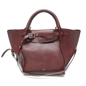 Celine Weinfarbene gegerbte Kalbsleder Big Bag Small Long Strap 2WAY 127468993 - Picture 1 of 7