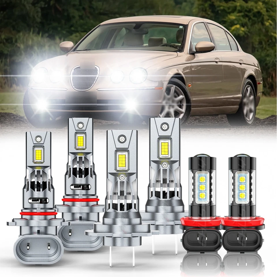 Kit combinado de luces antiniebla de haz alto bajo LED para Jaguar S-Type 2005-2008 Foto 1 de 4