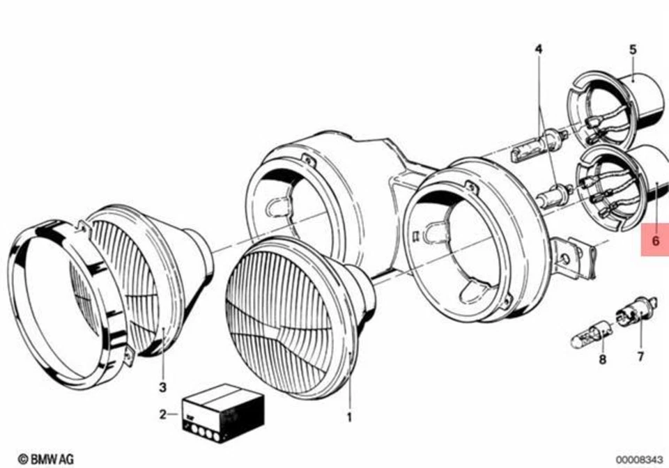 Tampa de cobertura genuína BMW E12 E21 E24 E3 E30 E9 conversível cupê fabricante de equipamento original 63121373321 - Imagem 1 de 1