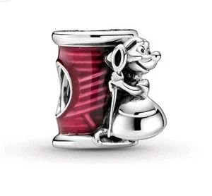 Pandora Disney Cinderella Suzy Mouse Needle & Thread Charm S925 ALE - Picture 1 of 6