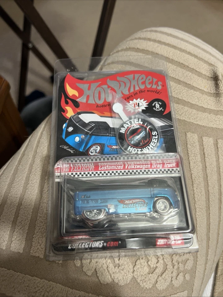 Coche de membresía RLC Hot Wheels-2007 Volkswagen Drag Trk personalizado azul 1439/6000 Foto 1 de 1