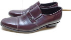 Mochi Red Leather Slip On Penny Loafers Cap Toe Dress Formal Men's Shoes 10 M 43