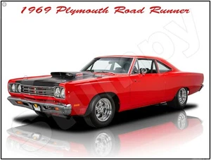 1969 Plymouth Road Runner Metal Sign 9" x 12" or 12" x 16" - Picture 1 of 1