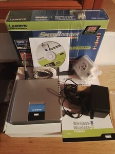 Linksys WAG54GS Wireless-G ADSL Modem Router SpeedBooster Gateway pari al Nuovo - Imagen 1 de 1