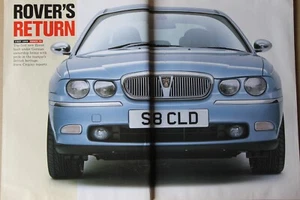 Original 1998 Zeitschrift Fahrbericht, Rover 75, erster Blick - Bild 1 von 2