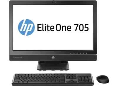 HP EliteOne 705G1 Quad Core AMD A8 All in one 24" PC 8GB RAM 120GB SSD Grade-B - Image 1 of 2