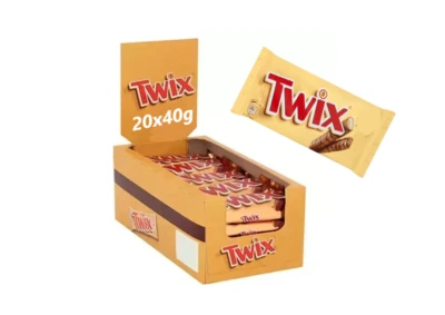 Twix Chocolate Bar Box 40g (Pack of 20) Good Expiry Date - Image 1 of 4
