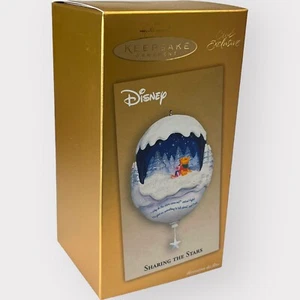 2004 Pooh & Piglet Hallmark Keepsake Ornament Disney Sharing The Stars NEW - Picture 1 of 6