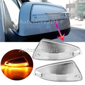 Pair LH+RH Mirror Turn Signal Lamp Light For Benz W204 C250 C300 C350 2008-2011 - Picture 1 of 10