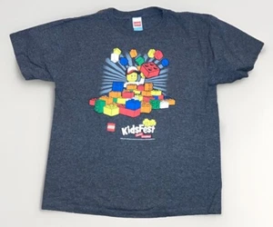 LEGO Kidsfest The Fun is Building Boy's Pacific Gray tshirt size Youth Medium - Picture 1 of 3