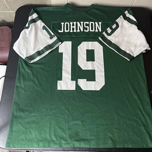 Keyshawn Johnson #19 New York Jets Fußballtrikot XXL grün Made in USA - Bild 1 von 8