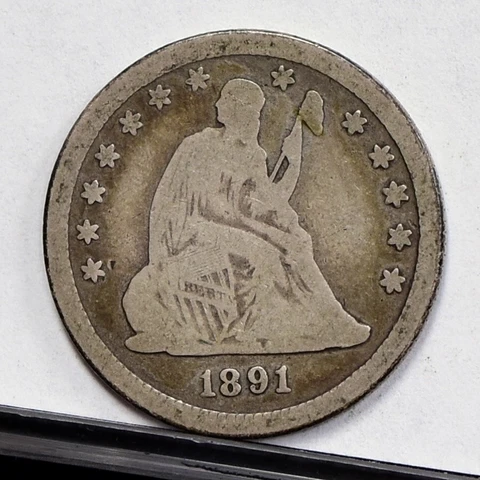 1891 Liberty Seated Quarter - VG Details, Cleaned (49360-L) Cover