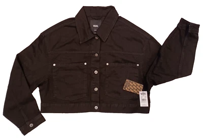 Chaqueta vaquera grande para niña Vans Raynes Crop Trucker negra - VN000G8SBLK Foto 1 de 4