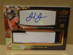 11 2011 Topps Prime Level IV JUMBO Julio Jones 3C, 4CB Jersey Patch Auto RC /15 - Picture 1 of 2