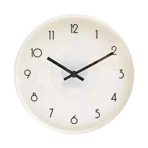Wall Clock Quartz Round Wall Clock Silent Non-ticking Battery Operated White Au* - Picture 1 of 5