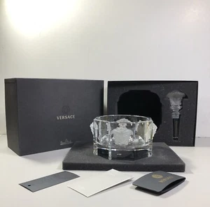 Posavasos para botellas de vino Versace de Rosenthal Medusa y tapón para botellas en original Caja  - Imagen 1 de 15