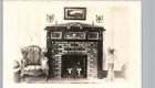 Unusual 1925 Seashell Fireplace Real Photo Postcard Rppc Antique Home Interior