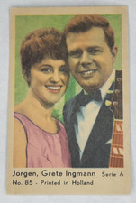 1964 DUTCH GUM Card Serie A (Printed in Holland ) #85 Jorgen, Grete Ingmann (D)