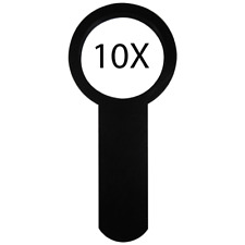 Magnifying Glass 10X Magnifier Large Handheld Reading Lens Coins Seniors Aid