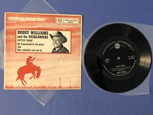 Buddy Williams and The Overlanders Cattle Train 7" Vinyl Single EP 45rpm Aus - Picture 1 of 6