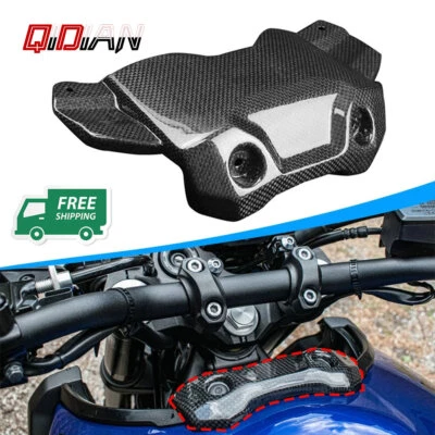 Moto Carbon Fiber Front Tank Trim Protector Guard For Yamaha FZ09 MT09 2014-2020 — 第 1/4 张图片