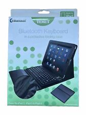 Texet for iPad 2, 3 & 4 Bluetooth Protective Folding Case & wireless Keyboard 