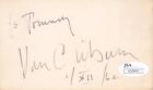 Van Cliburn D.2013 Signed To Tommy 3X5 Index Card Pianist/Lord Pengo Jsa V59943