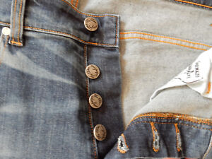 RARE # THE BLUE UNIFORM Jeans Slim W33 L32 # Bundweite 43,5cm # Beininlänge 81cm