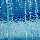 Adwaita Design 3D Watercube Blue Plastic Shower Curtain Liner,No Odors, No Chemi
