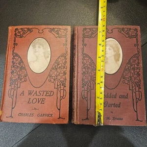 2 Books - Wedded and Parted and A Wasted Love (#153, #154) - Picture 1 of 16