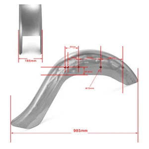 6'' Guardabarros posterior trasero de rueda para Softail 86-17 Heritage Slim - Imagen 1 de 11