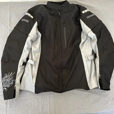 Speed & Strength Womens Synchro System Textile Motorcycle Jacket black, Gray XL - Image 1 of 4