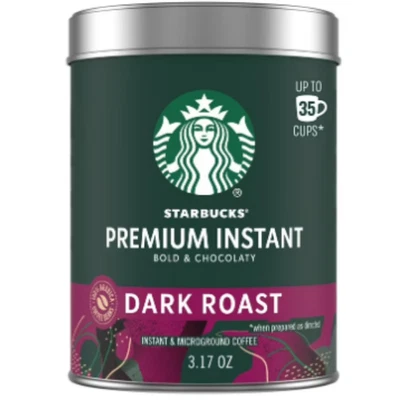 Starbucks Premium Dark Roast Instant Coffee, 3.17 oz - Free & Fast Shipping