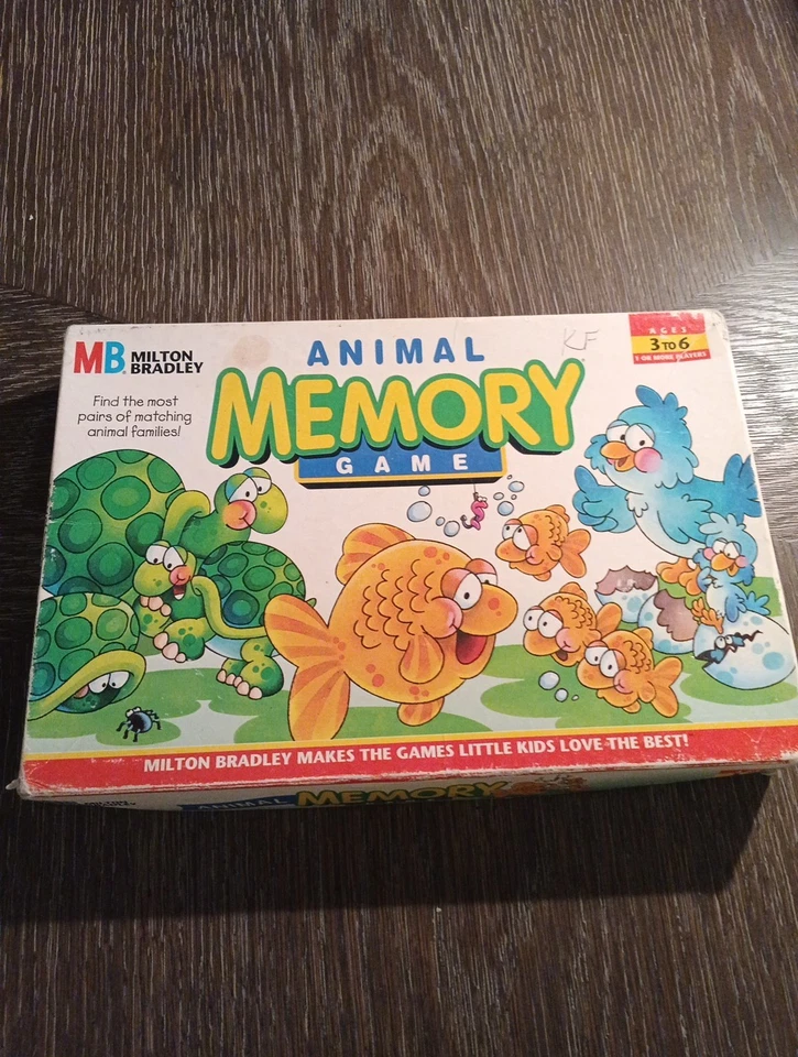 Milton Bradley Vintage Animal Memory Game 1996 Foto 1 de 4