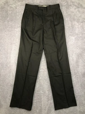 Pantalones para hombre Burberrys of London Loro Piana 34x35 plisados oliva/gris Foto 1 de 4