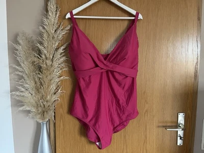 Neckermann Badeanzug ~ Gr. 2XL 52 F Cup ~ Pink ~ Figurformend ~ NEU mit Etikett - Bild 1 von 4
