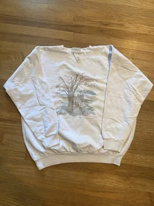 Vintage Northern Reflections Sweater Women’s Medium Nature Scene Crewneck - Picture 1 of 5