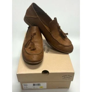 Kork-Ease Niseda Oxford Dark Brown Leather Loafers Women's Size 11 M - Picture 1 of 8